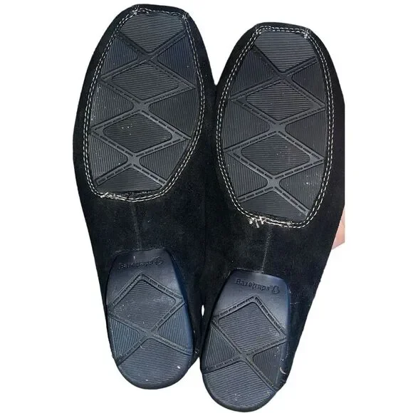 BareTraps Black Flats with Red Floral Embroidery - Picture 5 of 8